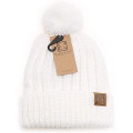 Nouveau chapeau de laine d&#39;hiver Balle de laine Fanging Label